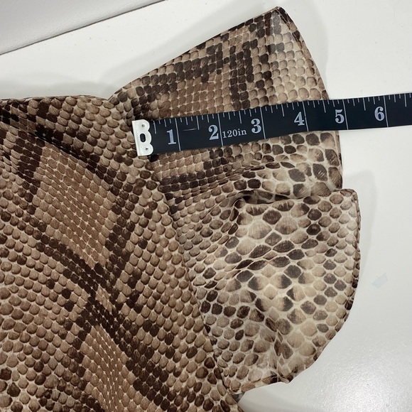 Sweet Pea New York Co Stacy Frati Python Snakeskin Animal Print Wrap Dress M NWT - Picture 8 of 12